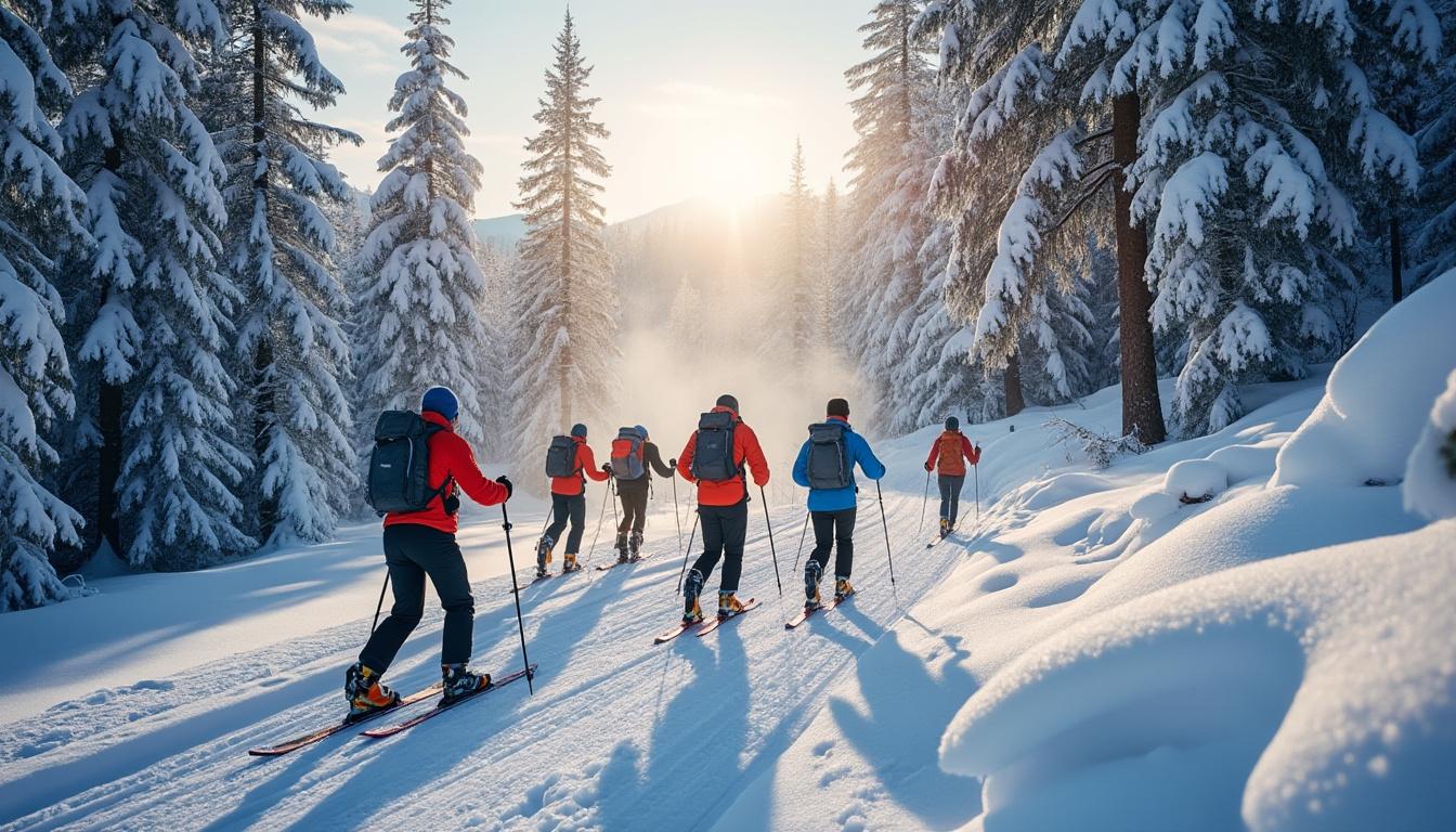 participez à un stage de ski de fond pendant vos vacances pour améliorer votre technique, profiter des paysages enneigés et vivre une expérience sportive inoubliable.