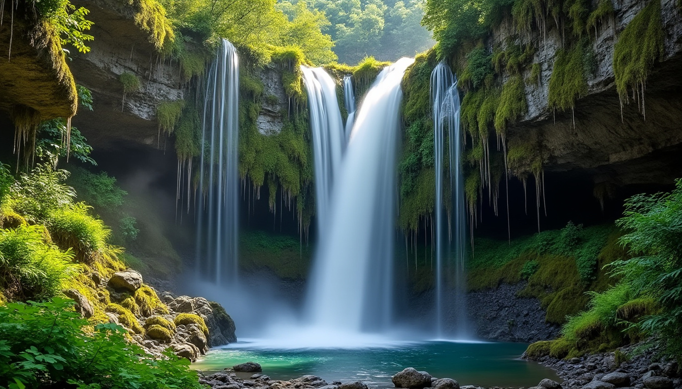 découvrez la cascade des tufs, un site naturel unique avec ses formations rocheuses calcaires et ses eaux cristallines, idéal pour une promenade paisible au cœur de la nature.